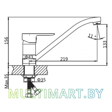 Смеситель AV Engineering AVLOR4-A359 картинка 2